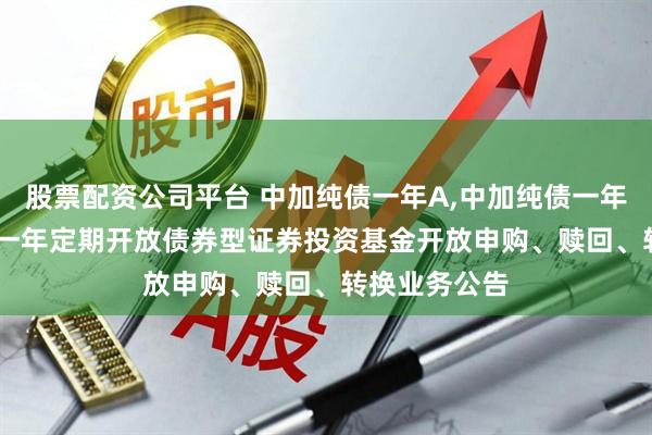 股票配资公司平台 中加纯债一年A,中加纯债一年C: 中加纯债一年定期开放债券型证券投资基金开放申购、赎回、转换业务公告
